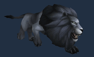 Gif animé lion bleu